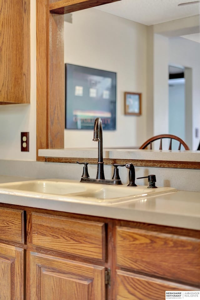 detailed view of a sink