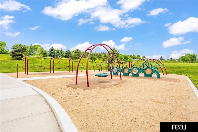 11019 Weber St, Omaha, NE 68142 - community playground featuring a lawn
