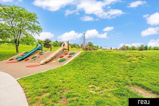 11019 Weber St, Omaha, NE 68142 - community playground featuring a yard