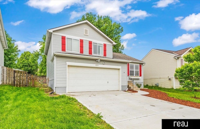 11019 Weber St, Omaha, NE 68142 - traditional home featuring a garage and concrete driveway