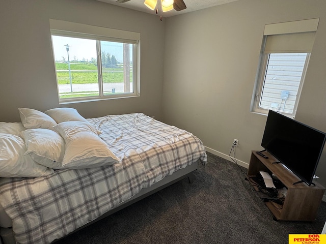 3545 Little Bluestem Rd, Fremont, NE 68025 - bedroom featuring dark carpet and baseboards