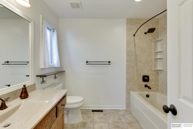 8114 S 167th St, Omaha, NE 68136 - bathroom featuring vanity, tile patterned floors, and shower / bath combination