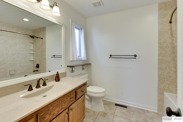 8114 S 167th St, Omaha, NE 68136 - full bath with tub / shower combination, vanity, and tile patterned flooring