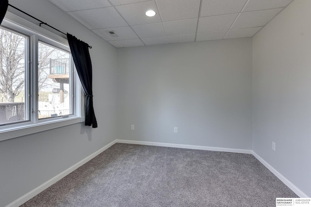 8114 S 167th St, Omaha, NE 68136 - empty room featuring carpet floors and a drop ceiling