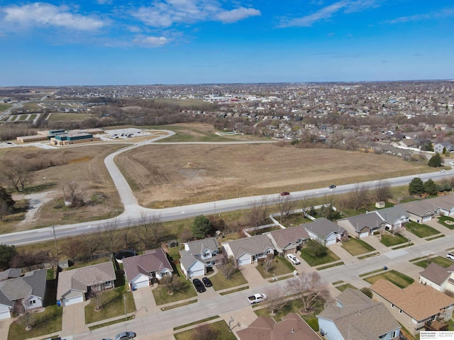 8114 S 167th St, Omaha, NE 68136 - aerial view of property and surrounding area featuring nearby suburban area