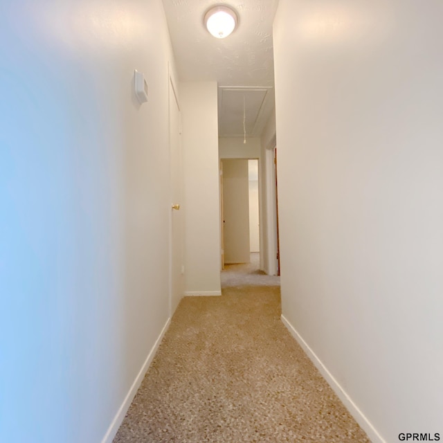 101 E 28th Ave, Bellevue, NE 68005 - hallway featuring attic access and baseboards