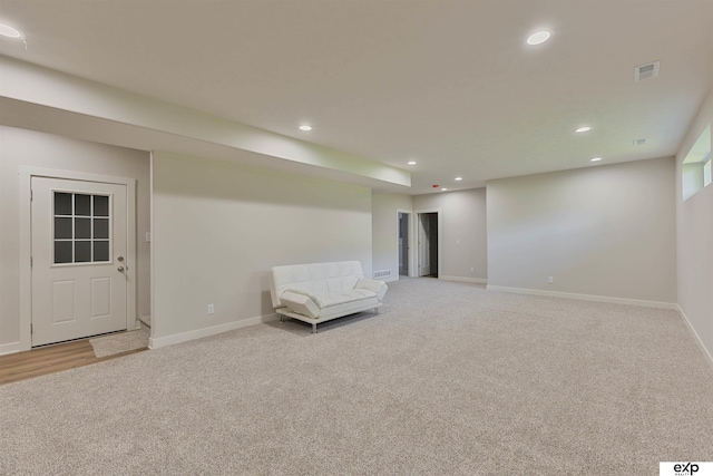 513 13th Ave, Plattsmouth, NE 68048 - unfurnished room featuring carpet flooring, recessed lighting, and baseboards
