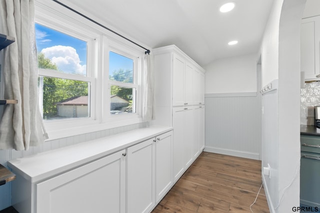 spacious closet with wood finished floors