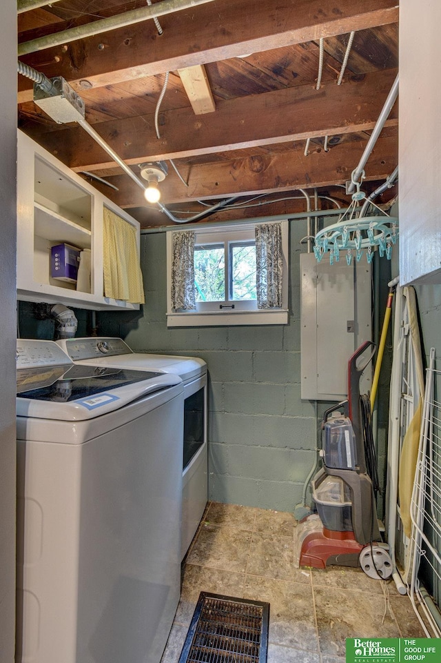 4939 Hickory St, Omaha, NE 68106 - laundry area featuring washer and dryer