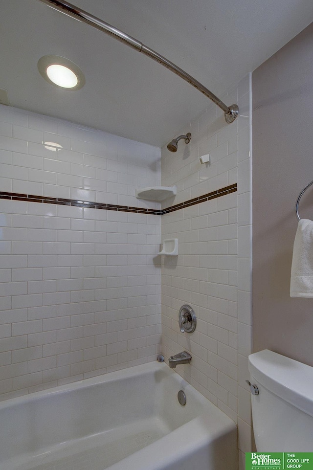 4939 Hickory St, Omaha, NE 68106 - bathroom with toilet and shower / washtub combination