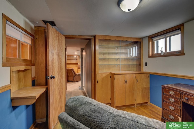 4939 Hickory St, Omaha, NE 68106 - office area with light wood-style floors