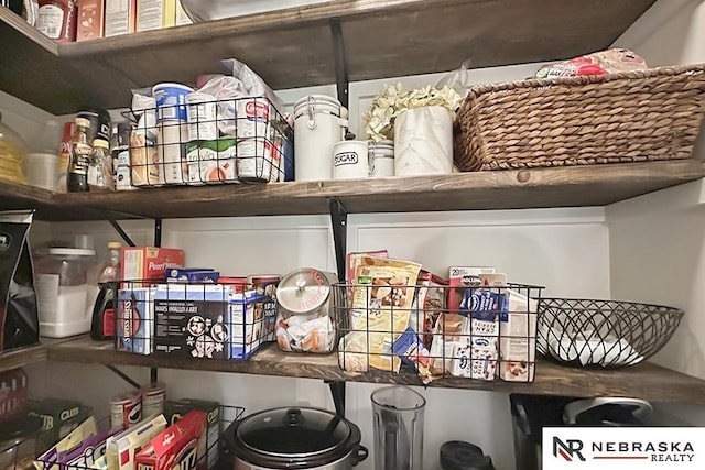view of pantry