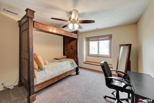 4630 Eagle Ridge Rd, Lincoln, NE 68516 - bedroom with carpet, baseboards, ceiling fan, and a desk
