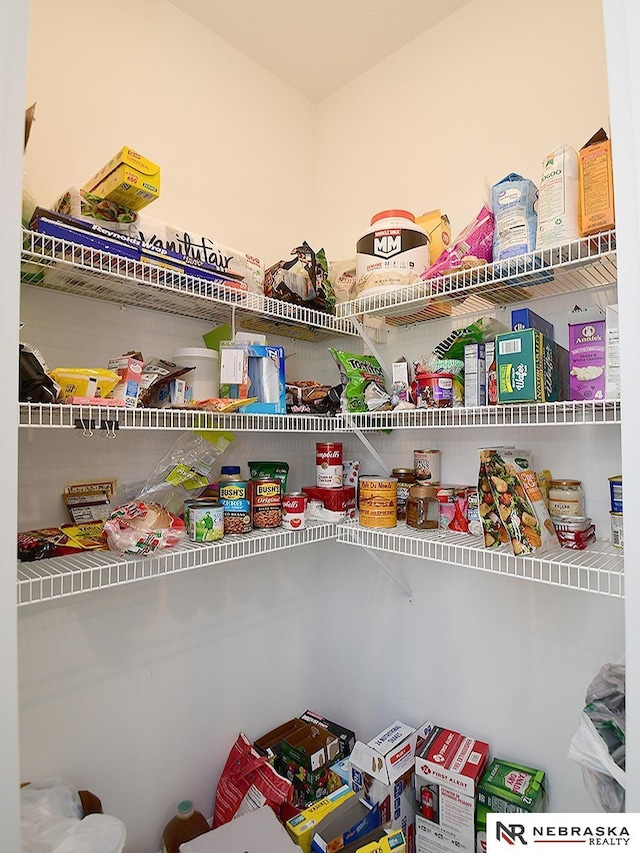 view of pantry