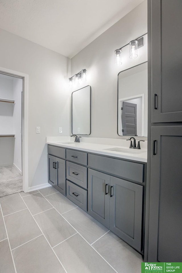 5705 N 197th St, Elkhorn, NE 68022 - full bath with double vanity and baseboards