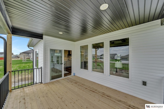 612 N 107th St, Lincoln, NE 68527 - view of wooden terrace