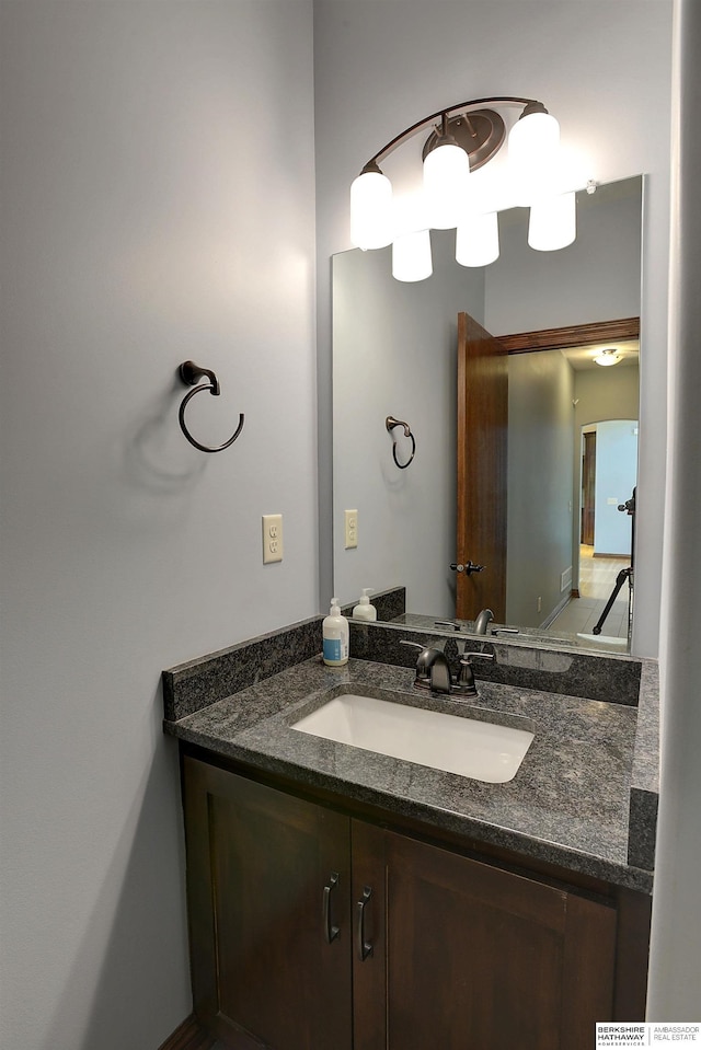 bathroom with vanity