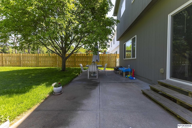 view of patio / terrace with entry steps