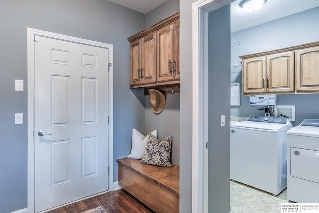 7309 S 196th Cir, Gretna, NE 68028 - laundry room featuring cabinet space and separate washer and dryer