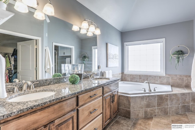 7309 S 196th Cir, Gretna, NE 68028 - bathroom featuring a bath and double vanity