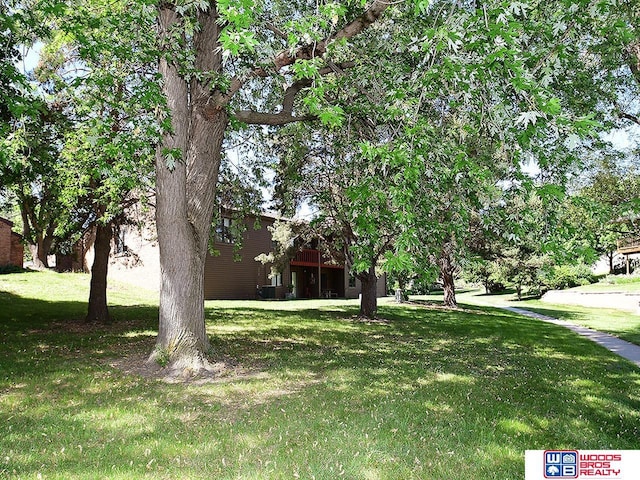 view of grassy yard