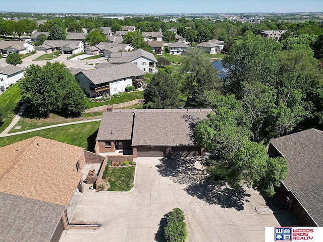 aerial perspective of suburban area
