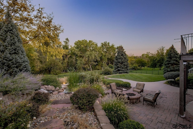 3835 S 179th Ter, Omaha, NE 68130 - view of patio with a fire pit
