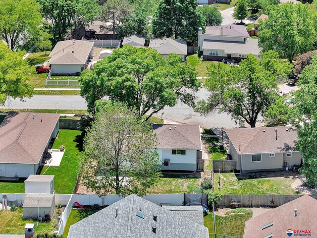 aerial perspective of suburban area