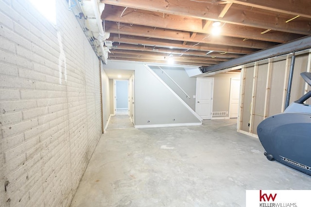 56420 708th Rd, Fairbury, NE 68352 - unfinished below grade area featuring stairs