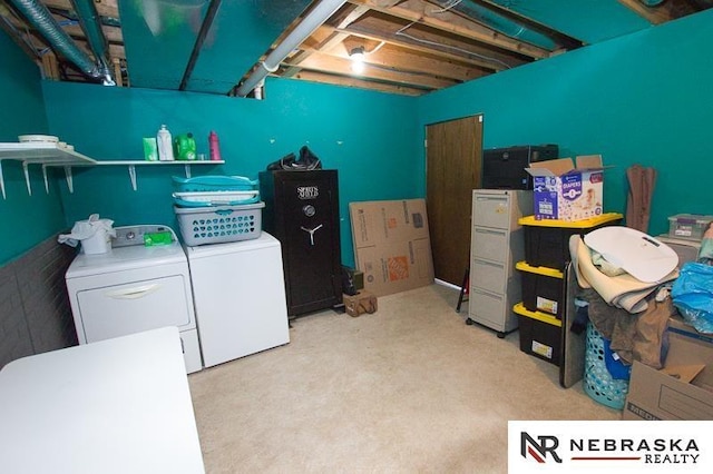 14311 Oldfield St, Waverly, NE 68462 - finished basement with independent washer and dryer and carpet flooring