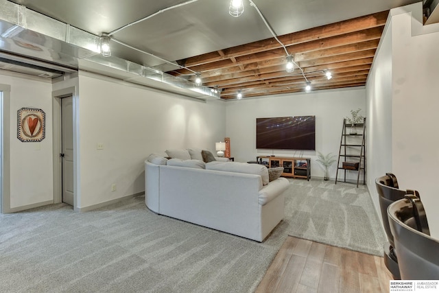 16315 Craig Ave, Bennington, NE 68007 - living area featuring wood finished floors and baseboards