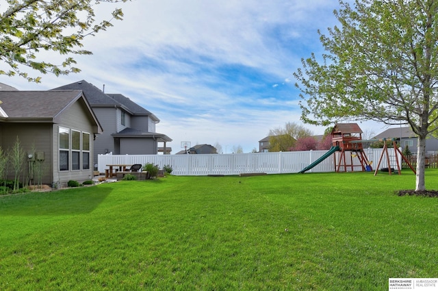 16315 Craig Ave, Bennington, NE 68007 - view of yard featuring a playground