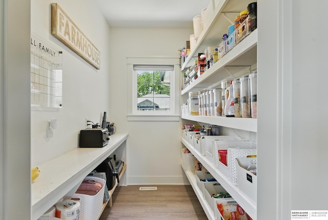 view of pantry
