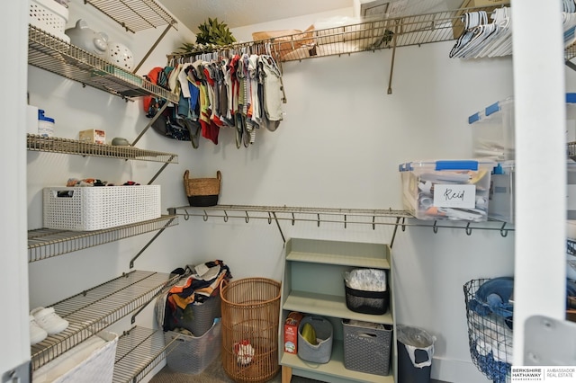 view of storage room
