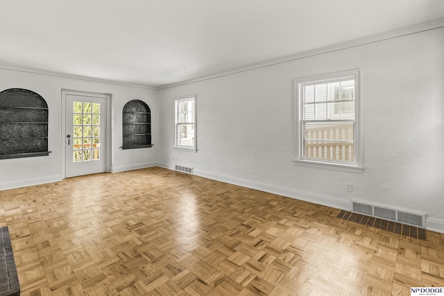 empty room with baseboards