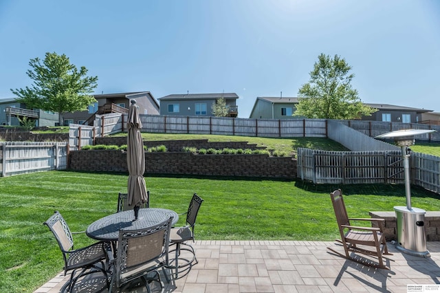 view of patio / terrace featuring outdoor dining area