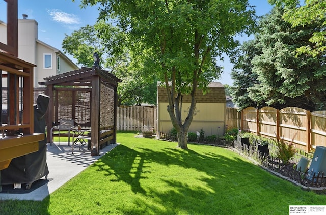 2103 John St, Papillion, NE 68133 - view of yard with a pergola and a patio