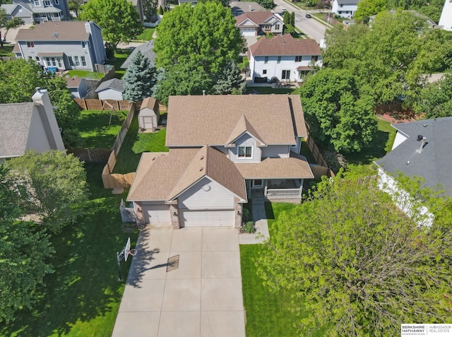 2103 John St, Papillion, NE 68133 - aerial perspective of suburban area