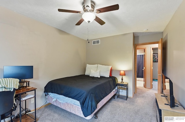 2103 John St, Papillion, NE 68133 - bedroom with baseboards, a ceiling fan, and a textured ceiling