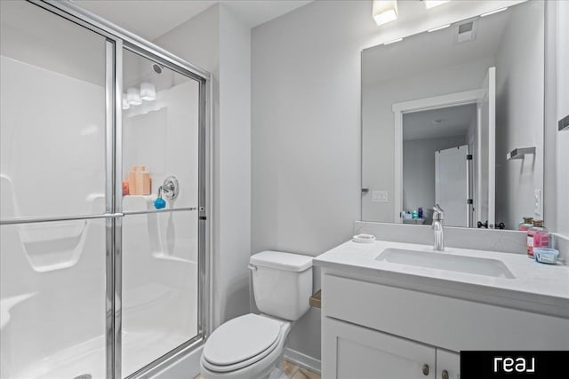 18880 Patrick Cir, Elkhorn, NE 68022 - full bath with toilet, vanity, and a stall shower