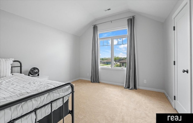 18880 Patrick Cir, Elkhorn, NE 68022 - carpeted bedroom with vaulted ceiling and baseboards