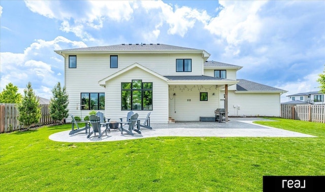 18880 Patrick Cir, Elkhorn, NE 68022 - rear view of property with a patio
