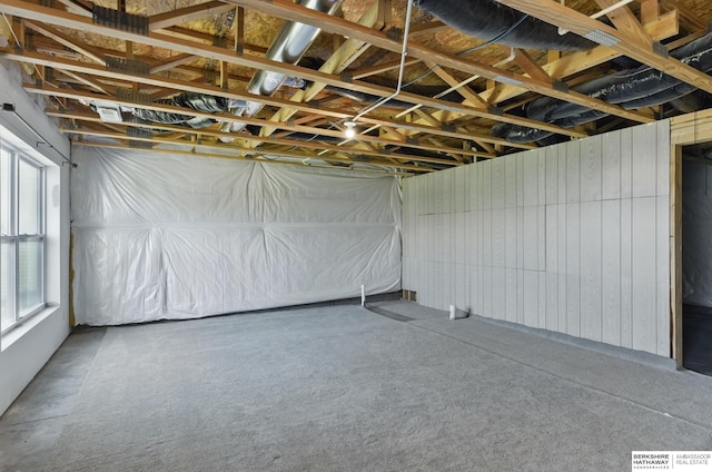 view of basement