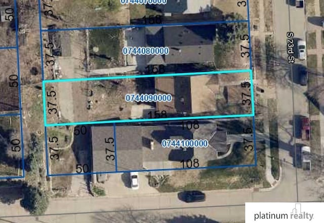 2436 S 23rd St, Omaha, NE 68108 - aerial map of property and surrounding area