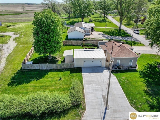 view from above of property