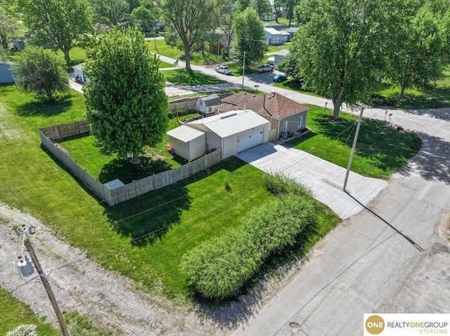 aerial view of property and surrounding area