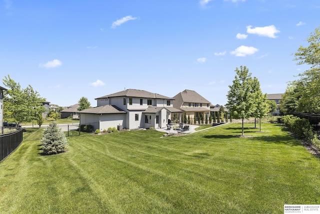 11412 S 122nd St, Papillion, NE 68046 - rear view of property featuring a patio