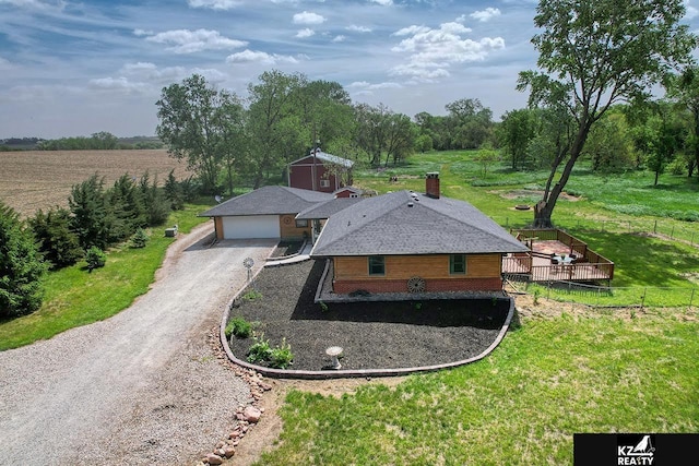 aerial view of property and surrounding area