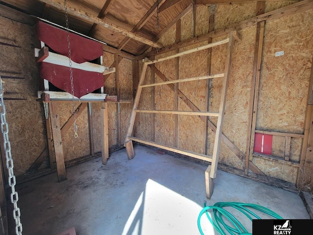 view of storage room