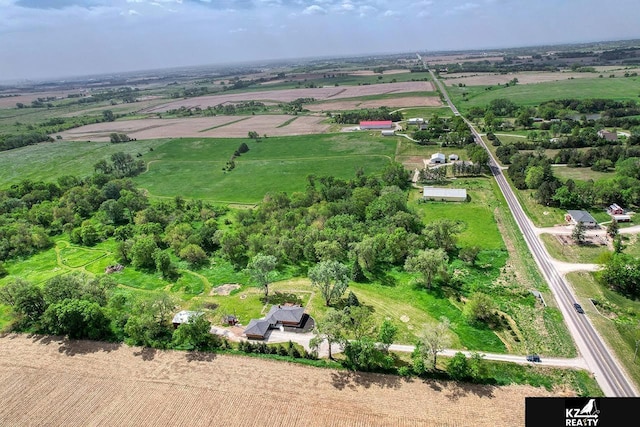 aerial view of sparsely populated area